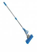 Швабра с отжимом Super MOP "Student Double Mop", ширина 25см., алюминиевая ручка Швабра с отжимом Super MOP "Student Double Mop", ширина 25см., алюминиевая ручка