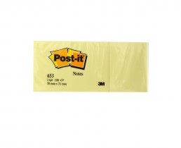 Блок бумаги с клейким слоем Post-it 38*51мм.*100 листов 3шт./уп. желт. Блок бумаги с клейким слоем Post-it 38*51мм.*100 листов 3шт./уп. желт.